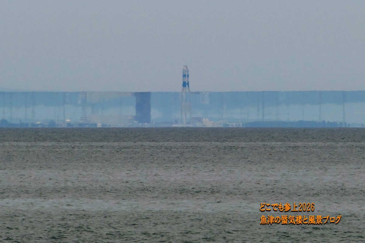cc4f6j's tweet photo. モンスター級のBランク！　魚津の蜃気楼を黒部方面から魚津に入り観測攻め！  2026年6月1日撮影

詳しくは下記URLで
https://t.co/5C1wCyXKvg

#富山観光　#富山絶景　#富山　#観光　#富山県　#Bランク　#魚津　#魚津市　#蜃気楼　#春型蜃気楼　#海の駅蜃気楼　#上位蜃気楼　#富山湾 　#SuperiorMirage https://t.co/eDOVlGWzIP