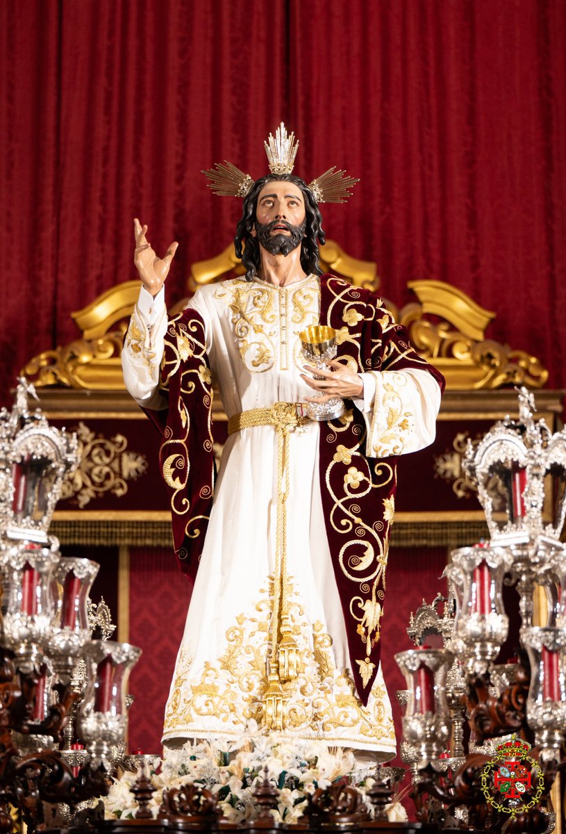 PasionDeSevilla's tweet photo. El señor de la Sagrada Cena preparado para su procesión en el Corpus Christi 2026.

📷 @lselvatico https://t.co/Xt2pOQeg9M