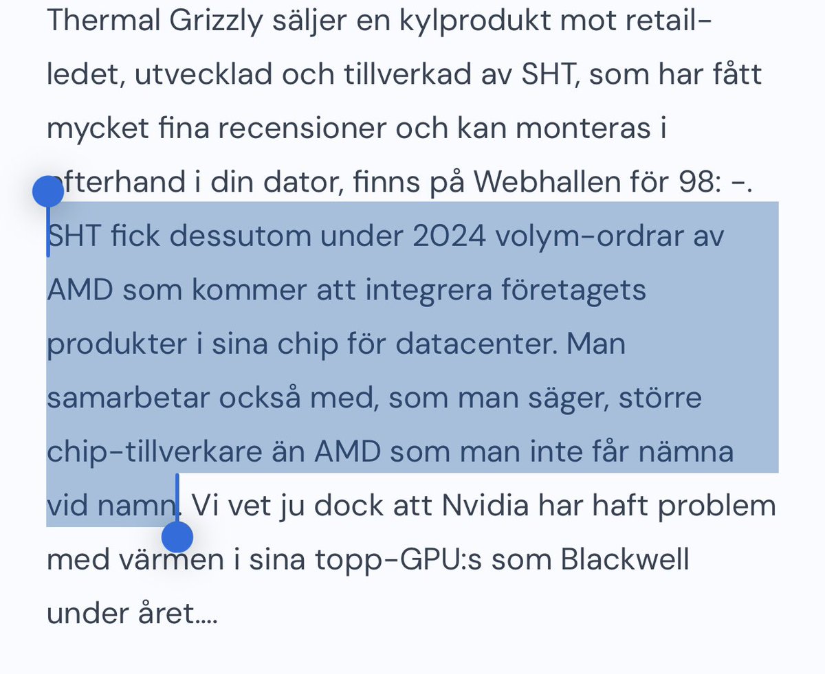 ren_stocks's tweet photo. HOLY $SHT.

If there was ever any doubt from all the rumors that $NVDA was a customer… well those doubts are gone.

I just got direct confirmation from the company's own shareholders' introduction presentation. 

~10x is the gap between supply and current NVIDIA demand gap. 

€20.5Bn. That is the Henkel global platform behind them. Channel, credibility, and financial scale.

#1. Data center cooling is NVIDIA's fastest-growing material need. Not a material need. The fastest-growing one.

In the company's own words. "Direct Nvidia relationship -- rare access for a company this size." "Founder-Chairman with deep technical mastery and Nvidia's confidence."

To top it all?

They also have AMD as a customer. Volume orders from AMD since 2024 to integrate SHT's products into their datacenter chips. That is in the public record.

The two biggest chip makers in the word as your customers… 10x demand gap from NVIDIA alone…

Holy sh..t I mean holy $SHT

Do what you want with this information. I am buying and I am holding this for a very long time.

Bullish $SHT.

Not financial advice.