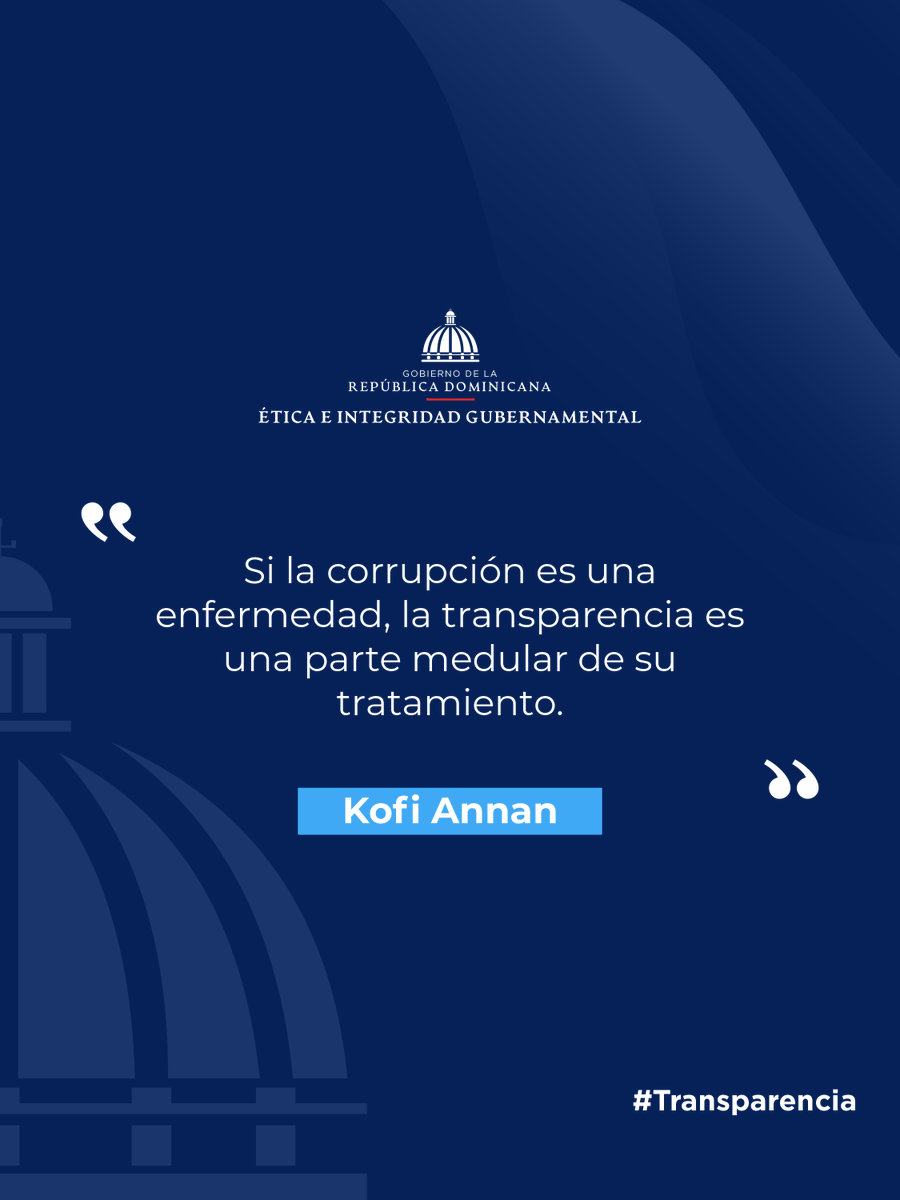 DIGEIGRD's tweet photo. La transparencia, la rendición de cuentas y los datos abiertos fortalecen una ciudadanía informada y contribuyen a prevenir la corrupción. Una gestión pública íntegra es aquella que actúa de cara a la sociedad.

#FraseSemanal 
#ÉticaYTransparencia https://t.co/SHy4z9PCSa