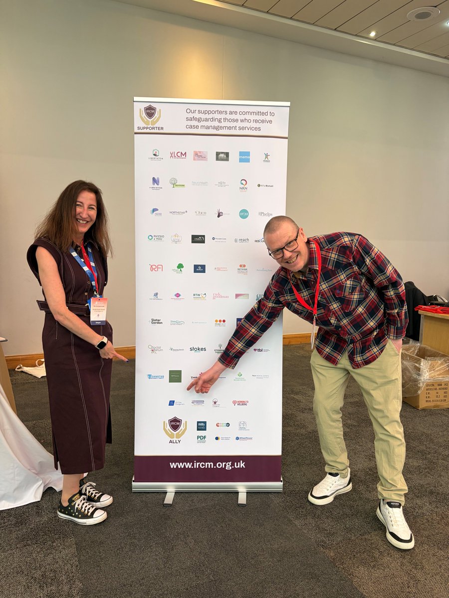 IRCaseManagers's tweet photo. Lovely to see @UK_CM representatives at the #BABICMconf26; UKCM are part of our supporter community. We welcome the support of external organisations that support the Institute of Registered Case Managers’ objective of safeguarding users of case management services and the public https://t.co/FOWw20iPE6