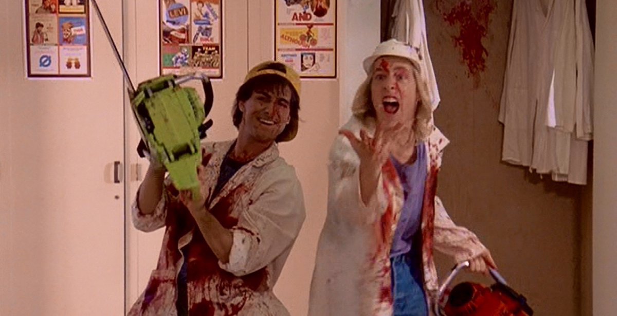 EugWSerra's tweet photo. On July 22, 1987, Summer School was released! #SummerSchool #MarkHarmon #DeanCameron #GaryRiley #ChainsawAndDave #ShawneeSmith #PatrickLabyorteaux #FabianaUdenio #KellyJoMinter #KenOlandt #CourtneyThorneSmith #CarlReiner #KirstieAlley https://t.co/3pu9XkIQnc