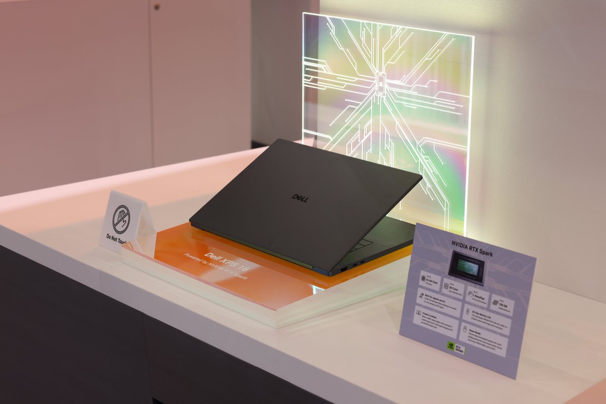 MediaTek's tweet photo. Day 1 at #COMPUTEX2026 brought "AI Without Limits" to life at the MediaTek booth.

We announced NVIDIA RTX Spark processor in collaboration with @NVIDIA. This new class of processors will power the next wave of Windows PCs with thin, lightweight designs.

As part of this launch, we showcased the latest PCs from @nvidia's leading OEM partners, including @ASUS, @Dell, @HP, @Lenovo, @Microsoft, and @MSI. Sending thanks to these partners for their ongoing support and innovation.