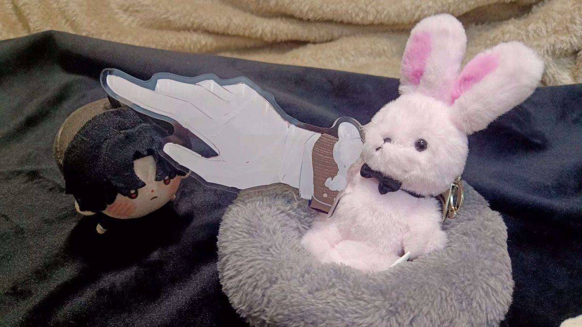 🐰👉👋🐈‍⬛❤️