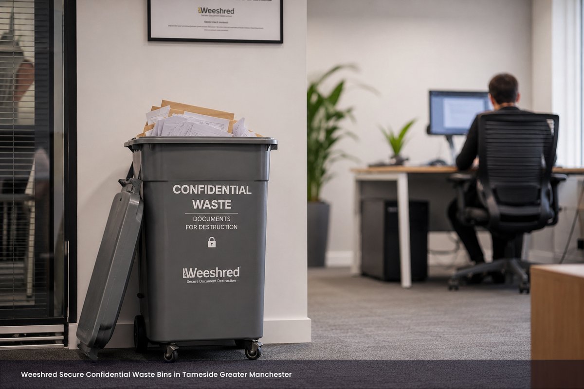 weeshred's tweet photo. A company spent £50,000 on cybersecurity upgrades.

Their data breach came from paperwork left in an unsecured bin.

Technology wasn't the problem.

Process was.

Security isn't just digital.

#shreddingservices #confidentialwastebins https://t.co/oJpcQnEshR