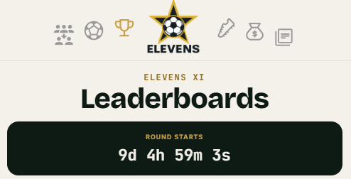 RavenXBR's tweet photo. Only 9 days to go 🕙

Jump aboard the hype train 🚄

Join @elevens_app now for £3K+ in cash prizes and the ultimate fantasy football experience.

App: https://t.co/6aB1KZXKJu
Discord: https://t.co/GaXy7AnJWf
Private League: https://t.co/rr6psYsms4

#WorldCup #FantasyFootball https://t.co/tdU0A6cbJ9