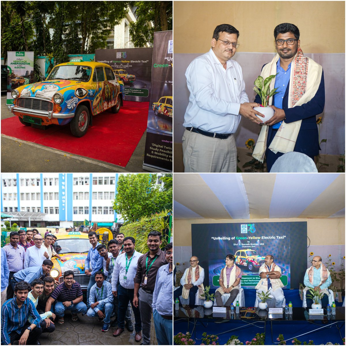 kolcal033's tweet photo. Kolkata's iconic Ambassador is getting an electric second life, retrofitted by Jadavpur University, backed by DVC, and powered by Pointo, a Kolkata-born EV startup now operating across 7 states.
Read More here: https://t.co/rA024jiNNK
#Pointo #KolkataCalling https://t.co/fBFjMzmjrL