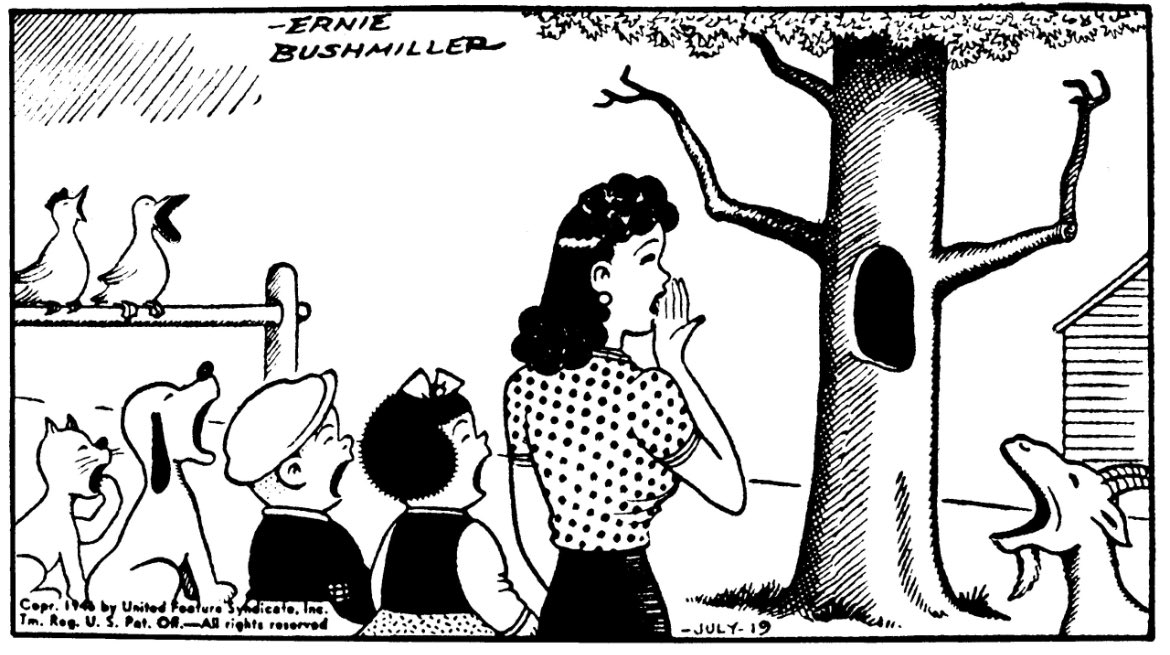 lavidaenvinetas's tweet photo. Ernie Bushmiller https://t.co/7kyU8Hnmad