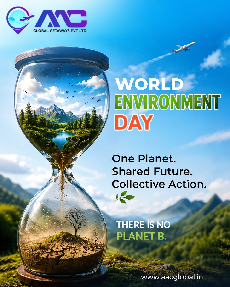 AACGlobal's tweet photo. 🌍💚 𝑾𝒐𝒓𝒍𝒅 𝑬𝒏𝒗𝒊𝒓𝒐𝒏𝒎𝒆𝒏𝒕 𝑫𝒂𝒚 2026

The greatest destinations on Earth are gifts of nature. From serene beaches and majestic mountains to vibrant forests and wildlife, every journey reminds us why protecting our planet matters.
#worldenvironmentday https://t.co/6Ug2H2jus2