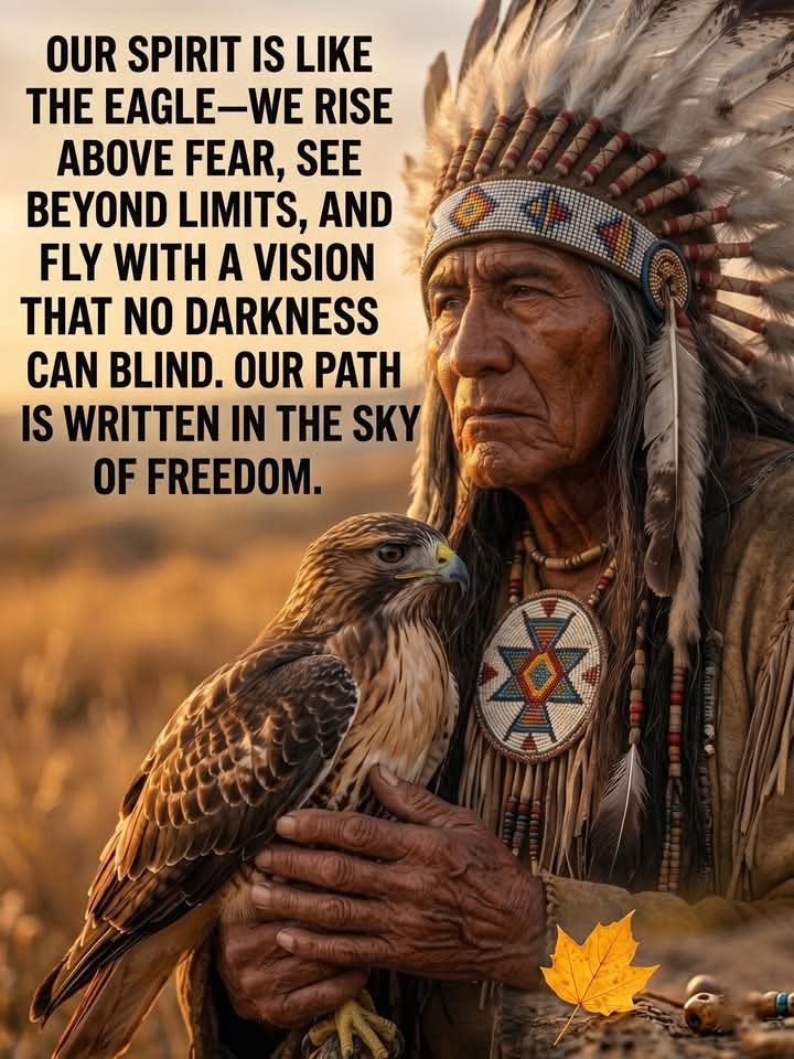 Native_Legends's tweet photo. OUR SPIRIT IS LIKE THE EAGLE-WE RISE ABOVE FEAR, SEE BEYOND LIMITS, AND FLY WITH A VISION THAT NO DARKNESS CAN BLIND. OUR PATH IS WRITTEN IN THE SKY

OF FREEDOM. https://t.co/8DUcyrdo63