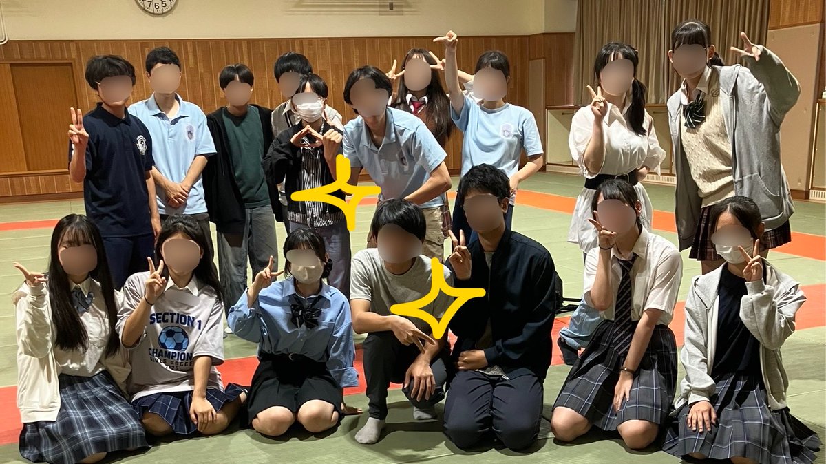 takegeki's tweet photo. 今日は81期に新しい仲間が加わりました✨️人数少なめの81期、人数が増えて先輩も安心です(？)これからよろしくねー💪🏻🔥
皆さん、台風にお気を付け下さい🌀🙇🏻‍♀️ https://t.co/pwGcms4UGN