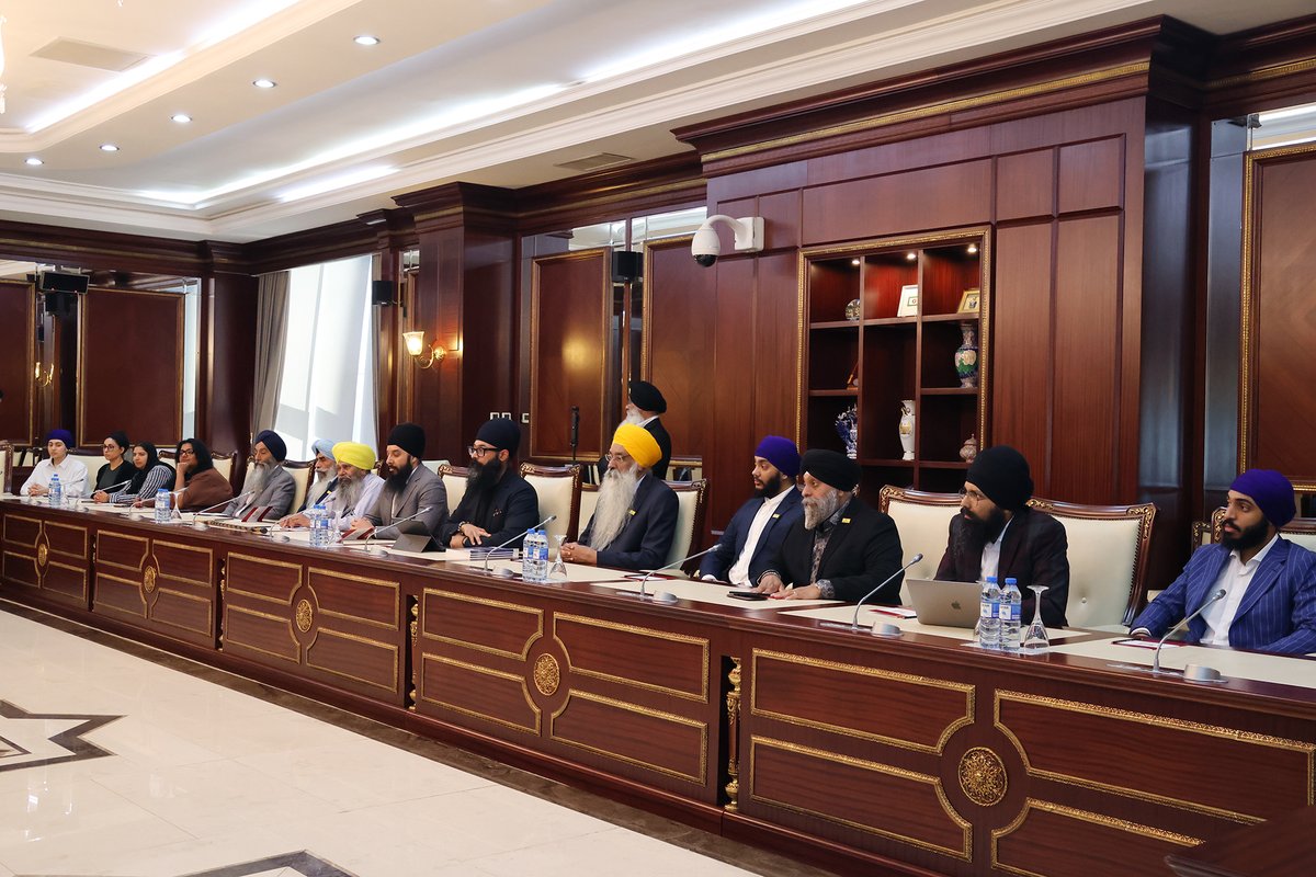 bakuinitiative's tweet photo. Within the framework of the international conference entitled “Amritsar June 1984: Transnational Repression as an Extension of Genocide,” representatives of Sikh and Dalit communities and diaspora organizations from the USA, Canada, the UK, Australia, the Netherlands, and Germany paid a visit to the Parliament of Azerbaijan.

The guests provided information on the threats faced by ethnic and religious minorities, including discrimination, human rights violations, and instances of transnational repression by the Indian government.  The parties also exchanged views on how to bring the voices of Sikh and Dalit communities to the international arena.

@Milli_Majlis  @SikhFedUK
#amritsar1984 #TransnationalRepression #humanrights #ReligiousFreedom #MinorityRights #SikhCommunity
#Dalitcommunity #DiasporaVoices