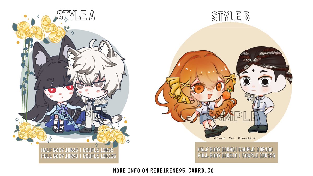rereirene95's tweet photo. [❤️ and 🔁 are appreciated]
✨OPEN COMMISSION✨

Opening commission for local and International, the price below applied for local only. Check my VGen too!!
🐟🐟 https://t.co/zXmdD7KORU