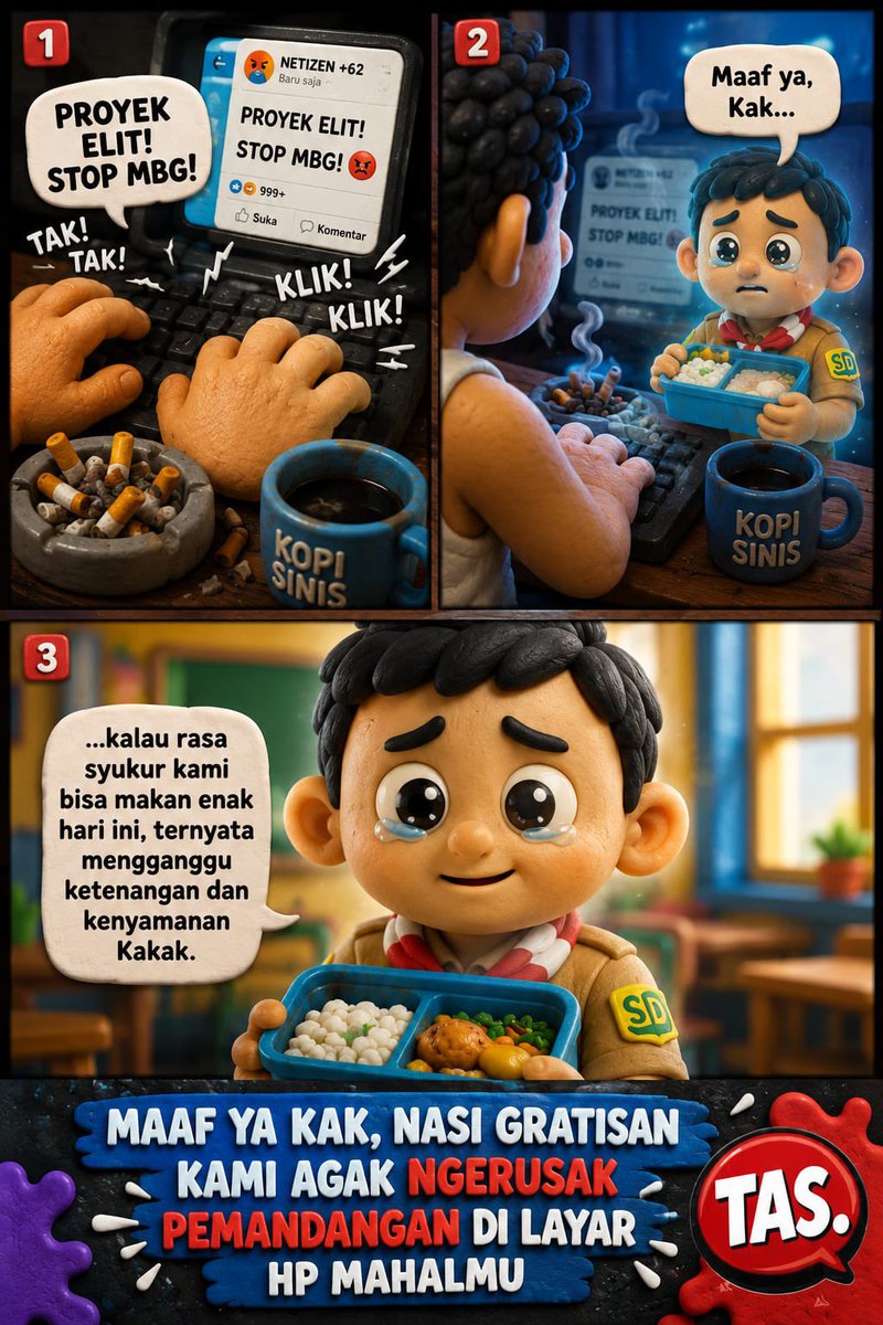 mileaa56's tweet photo. Narasi proyek elit tidak akan mengubah fakta bahwa MBG hadir di meja makan mereka yang kurang mampu. Yang diterima bukan janji tapi makanan bergizi yang membantu tumbuh kembang generasi bangsa

Malam Ngiler Lemon Tang JG CONCERT PRESS TOUR Pancasila
#LanjutkanMBG #WUTheSeriesEP5 https://t.co/jQE64a2JMK