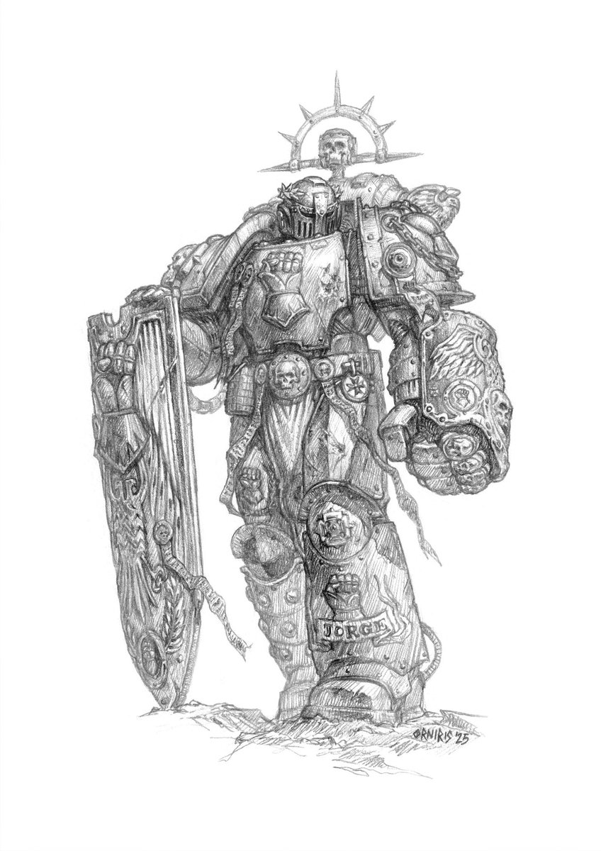 OrnirisTerensi's tweet photo. Work from 2025 💀 https://t.co/j7XrD2lwrW

#warhammer #fanart #spacemarines #characterillustration #grimdark https://t.co/IuRACho6mG