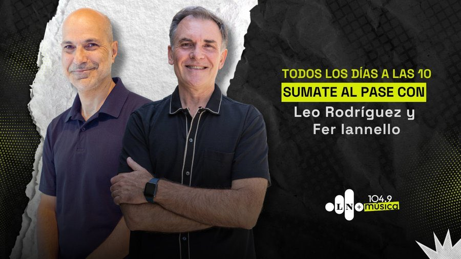 lanacionmusica's tweet photo. 🟢 A partir de las 10 🔜 @soylrodriguez y @_feriannello te esperan con todas las novedades del mundo de la música 🔝 

📻 LA NACION 104.9, MÁS MÚSICA🎶
📲 https://t.co/5S3NX0sMuQ, la App de LA NACION y en YouTube https://t.co/uXOyhHsk7Z