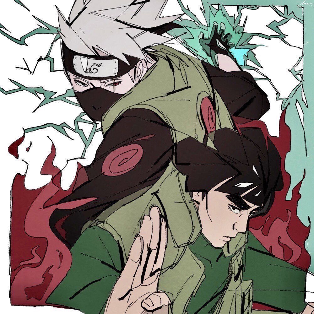 Piratehuntermar's tweet photo. Got back into Naruto recently and jiraiya, kikashi &amp; might guy really are those niggas https://t.co/r9zN8unWuT