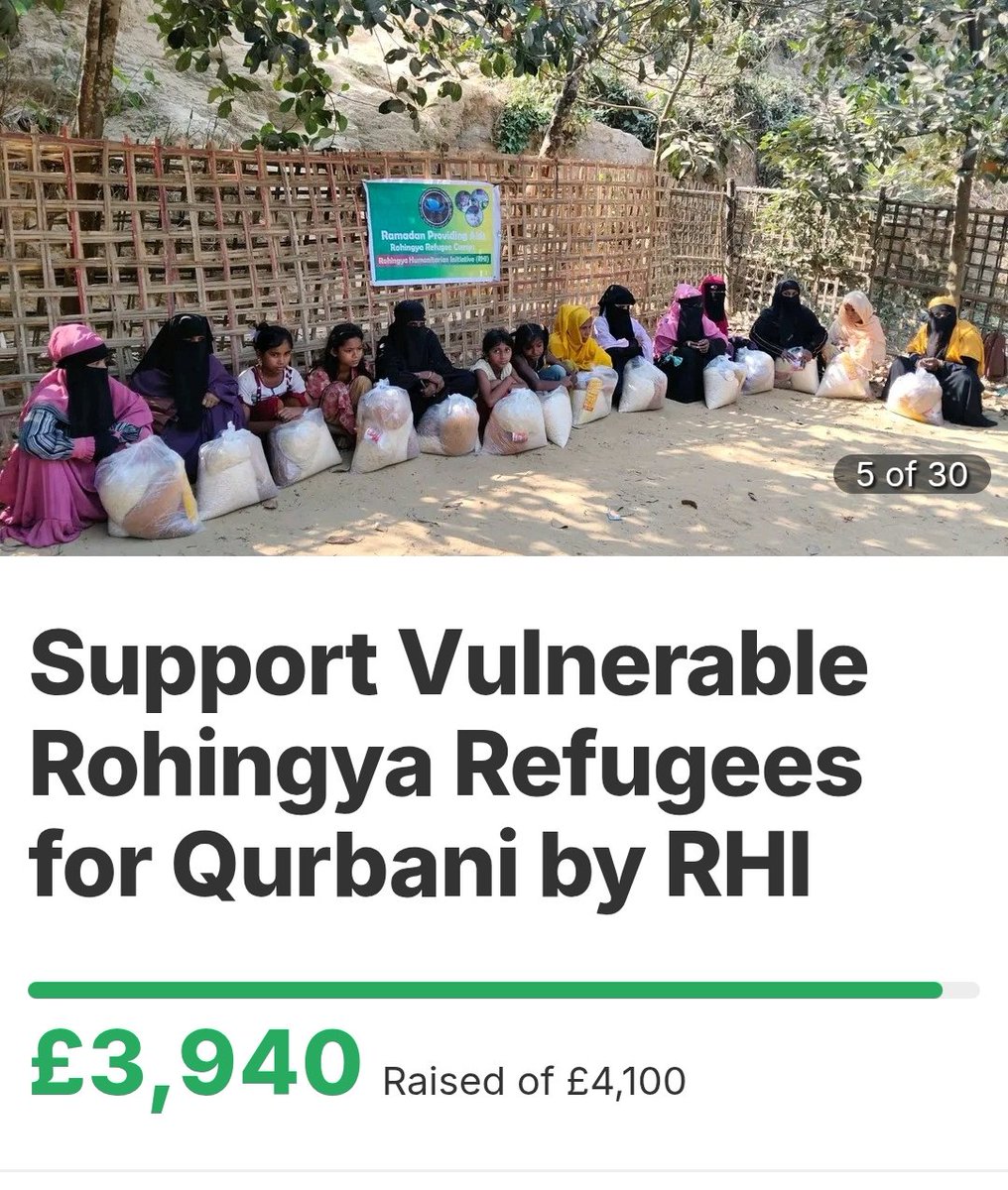 Rhi1012946Rhi's tweet photo. Only 1 days left!

We still need £160 to reach our goal and support vulnerable Rohingya refugees.If just 8 people donate £20 each, we can get there today.

Every donation makes a difference. Please donate and share.

https://t.co/Rxk3kGNu2T… https://t.co/L6CefjcoCf