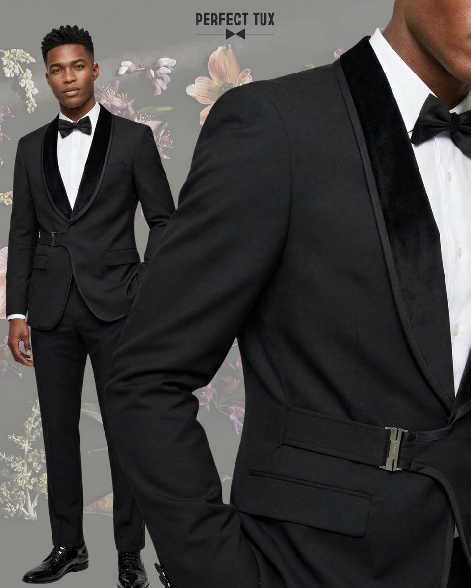 PerfectTux's tweet photo. 🔥 NEW RELEASE 🔥 Make a statement at your next wedding, prom, gala, or formal event with our all-new Black Belted Shawl Lapel Tuxedo with Velvet Lapel.

Shop This Look: https://t.co/ail8xhP6bg https://t.co/IhpCFAzOKU