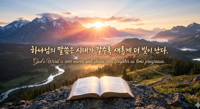 powerplace5678's tweet photo. <정명석 목사님의 잠언말씀>
"하나님의 말씀은
시대가 갈수록
새롭게 더 빛이 난다."
"Cod's Word is ever newer
and shines ever brighter as time progresses. "
#하나님 #정명석 #말씀 #JMS https://t.co/IYSDUkiW4K