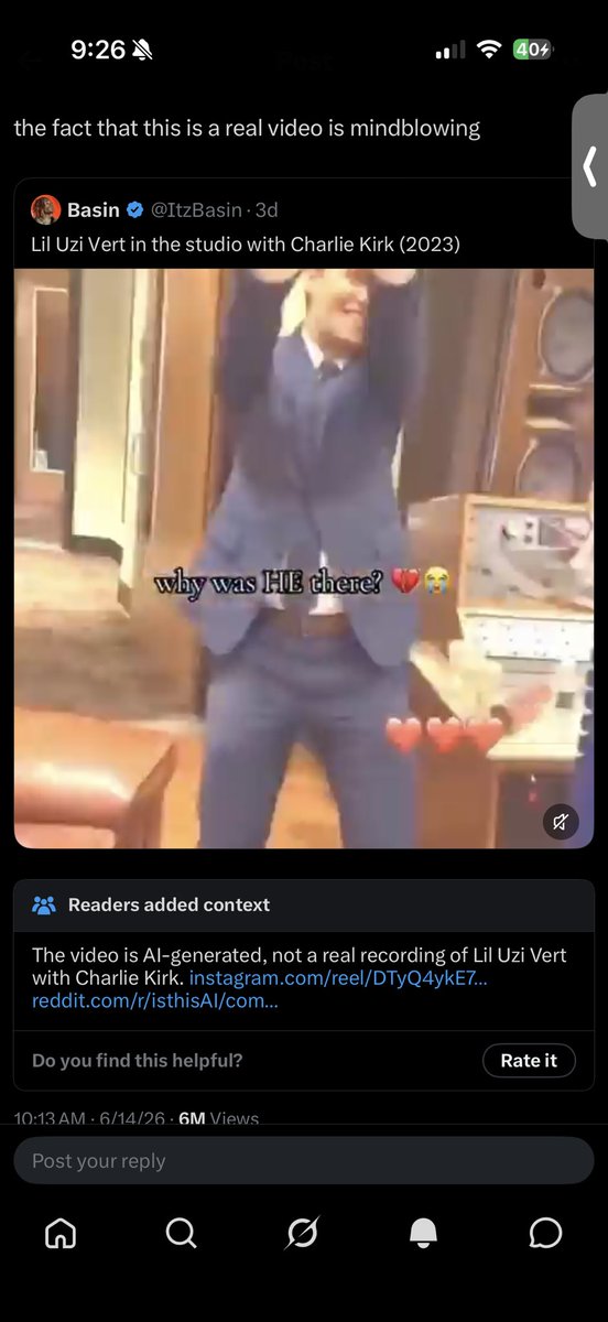 letsget_m's tweet photo. Saddest community note ever bc this genuinely could have happened https://t.co/BgXjmMD9Ru