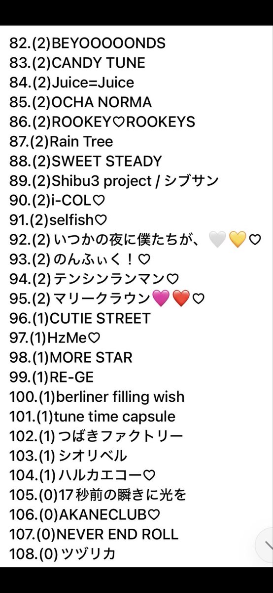kurapyon0077's tweet photo. (予定含む)AMEFURASSHIukkaLumiUnion九州女子翼東京女子AlwaysLoveyou .LinkわーすたGANG PARADEExWHYZ紫陽花は降らない#ババババンビスタプラ研究生Lyrical schoolフィロソフィーのダンスmy fav月に足跡を残した…大きな柱 #ukka を失い経験値勢力図更新2026夏バージョン。
自身次年度比較が楽しみ😊 https://t.co/V9Xnfxes0x