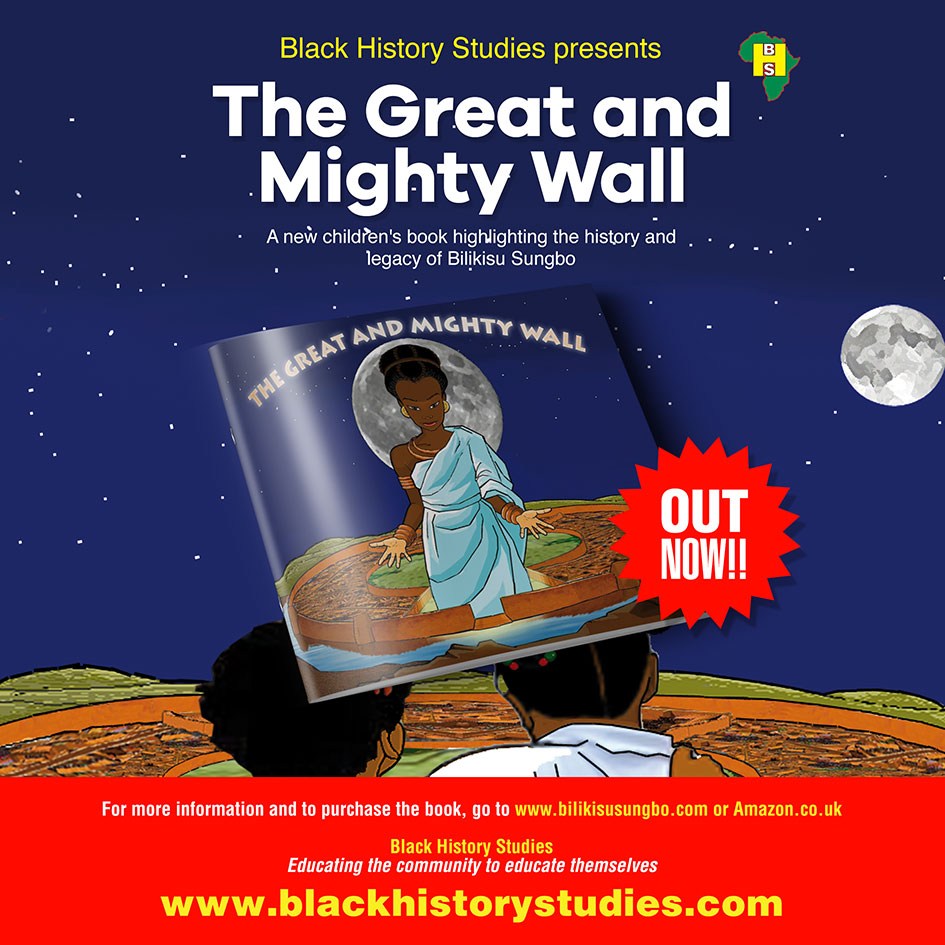 BlkHistStudies's tweet photo. Black Herstories Matter! Purchase children's book 'The Great & Mighty Wall' a unique and interesting tale about #Yoruba Queen #BilikisuSungbo and the construction of the earthen wall in #Eredo, of SW #Nigeria from https://t.co/d4BwBgYXTH #greatandmightywall #africanqueen https://t.co/vJW0MX3tck