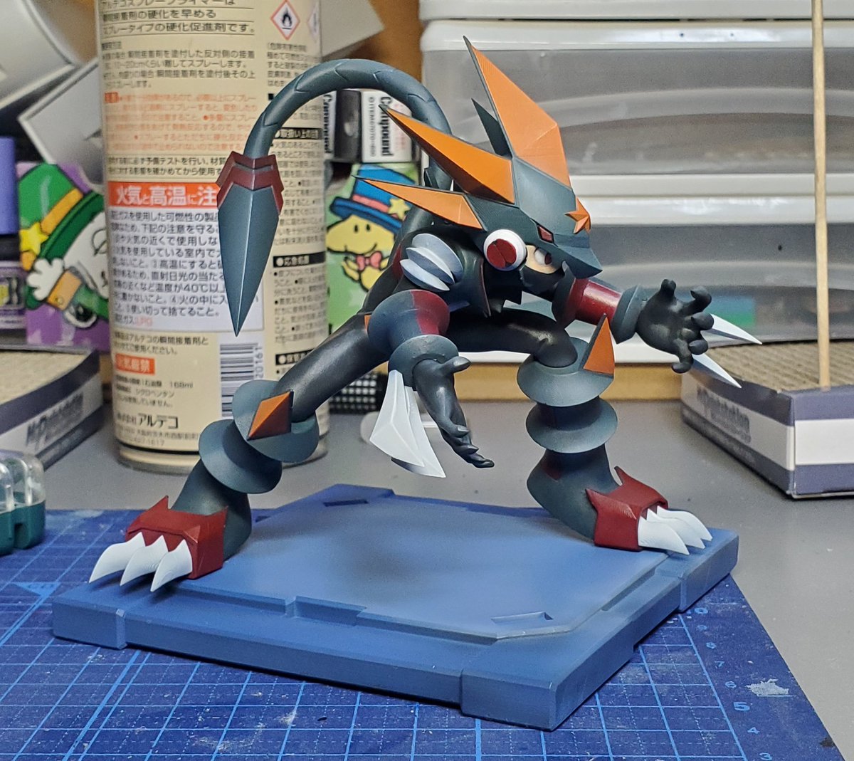 uribou220's tweet photo. これねぇ…
グレイガビーストのガレキ作った際に思った
資料が圧倒的に少ない
エグゼらしさとグレイガのカッコ良さを両立させるのに苦労したの覚えてる
最終的に千値練のエグゼを参考にしたなぁ… https://t.co/bl2RU7oNi9
