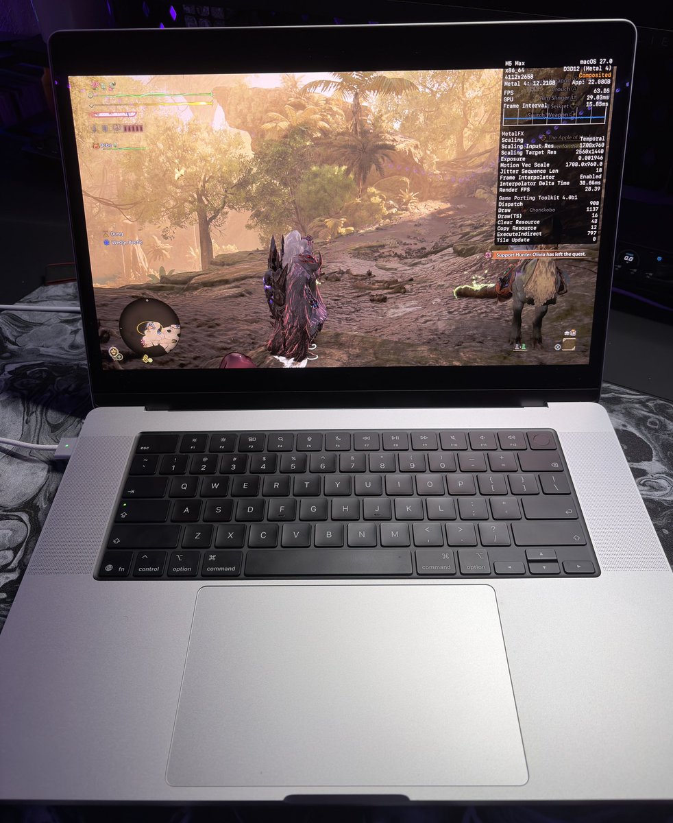lillipea's tweet photo. never have I ever thought MacBook Pro gaming pc but look where we are https://t.co/oufR6DHeGJ