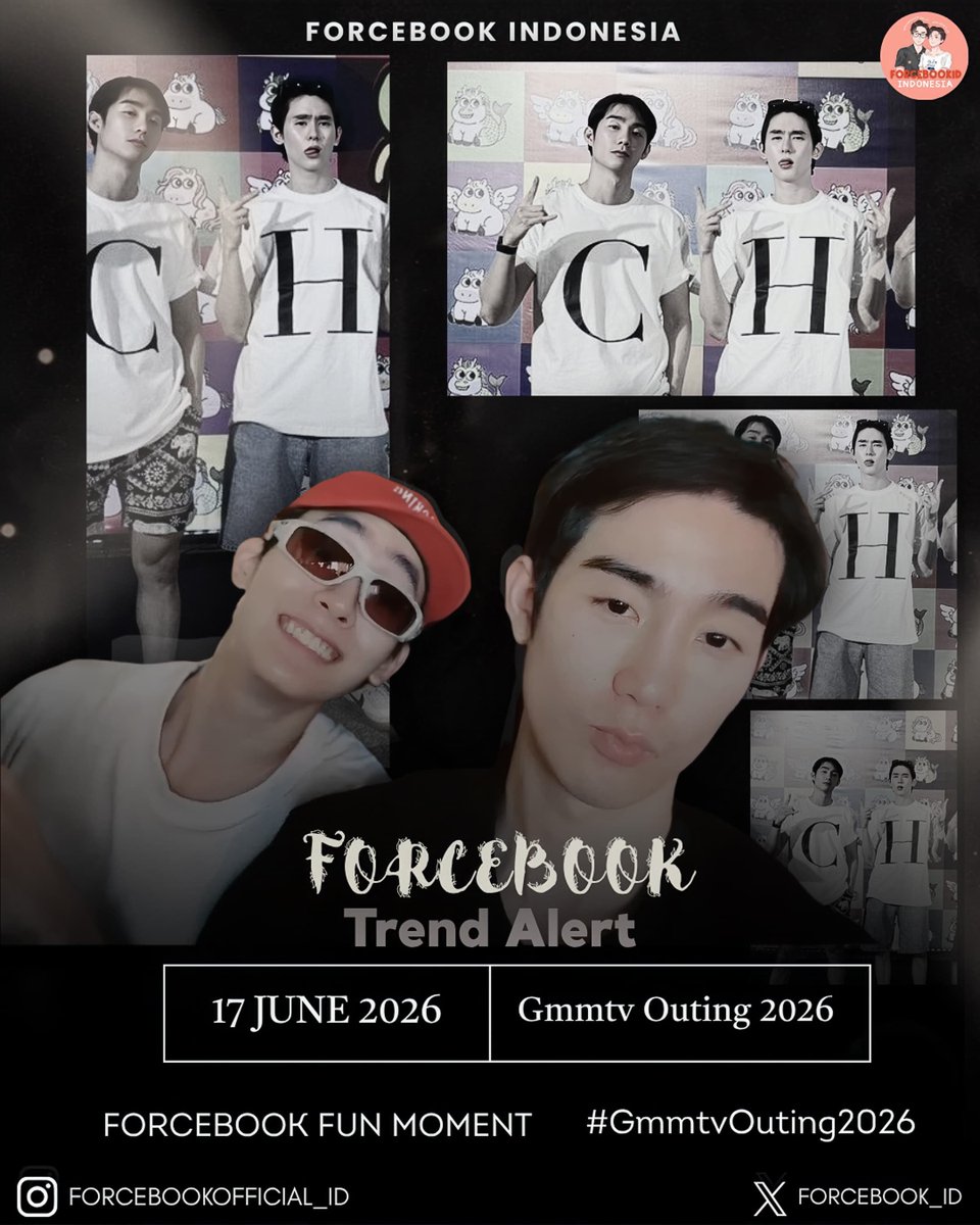 forcebook_id's tweet photo. 🦊🍅 𝓕𝓸𝓻𝓬𝓮𝓫𝓸𝓸𝓴 𝓣𝓻𝓮𝓷𝓭 𝓼𝓬𝓱𝓮𝓭𝓾𝓵𝓮 🦊🍅

 🥳 : Gmmtv Outing 2026 
🗓️  : 17 June 2026

🔡 FORCEBOOK FUN MOMENT
#️⃣ #GmmtvOuting2026

#fforce_ #kasibook 
#ฟอสบุ๊ค #forcebook https://t.co/8kOaWBFg5e