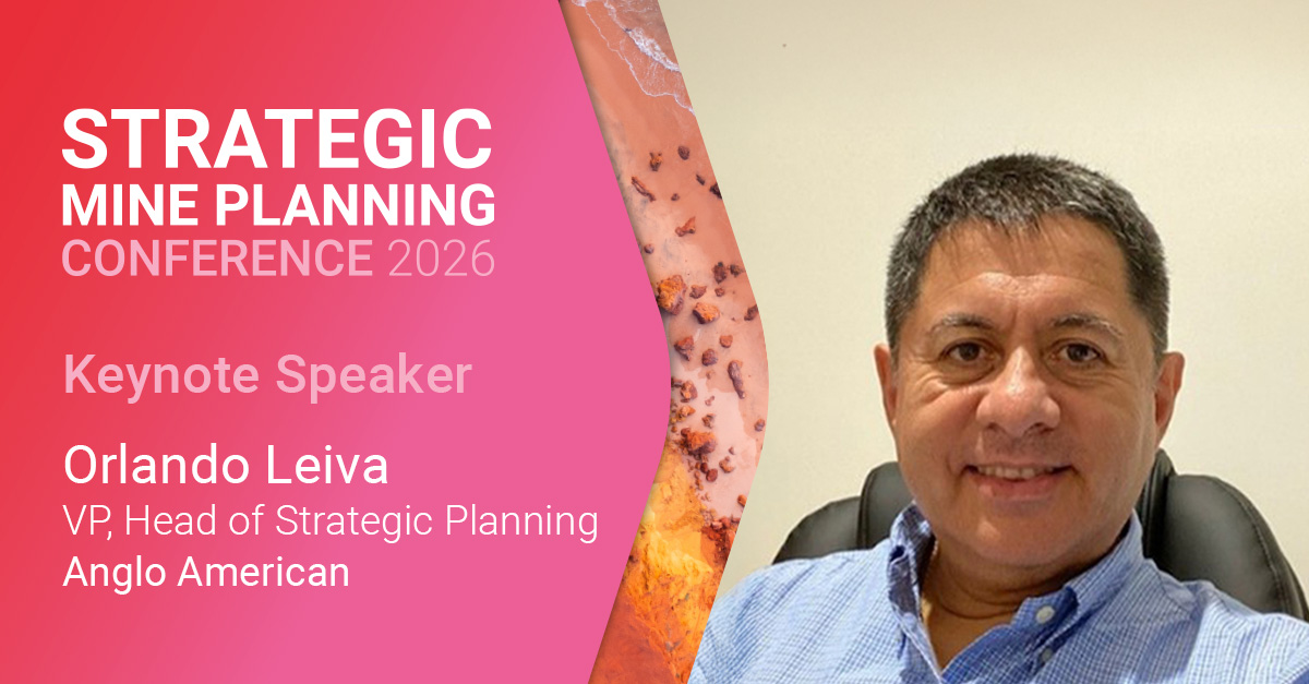 TheAusIMM's tweet photo. We’re thrilled to welcome Orlando Leiva, VP, Head of Strategic Planning at Anglo American, as a keynote speaker at #SMP2026. With 30+ years in mine planning, operations and project development, he brings global expertise in strategic planning: https://t.co/vUMHTvRqpS https://t.co/V2hargQhBO