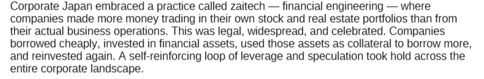 BMRGlobal's tweet photo. We have gone back and studied nearly every major bubble and speculative run of the past 100 years. Japan’s late-1980s asset bubble is the one we keep coming back to.

The full article is on Substack, but I attached a few relevant excerpts below.

Valuation always matters, eventually.....

https://t.co/SadvQ7sBVb