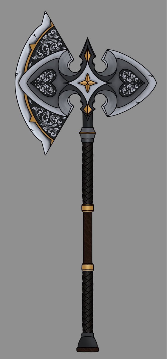 Crypt_GameToken's tweet photo. This is Violet’s axe! You’ll get to know her a bit more over the course of Dawn!SMP, but hopefully her primary weapon can give you some insight https://t.co/x6WJ1LgCKq