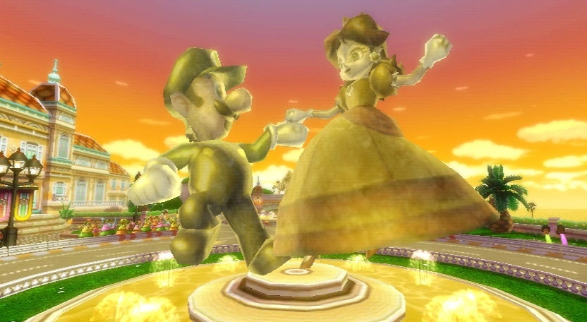 quadsanity's tweet photo. @Noelelepen So says Luigi. the guy with multiple mansions, dating a woman that literally made gold statues of them https://t.co/opr0vZFmkR