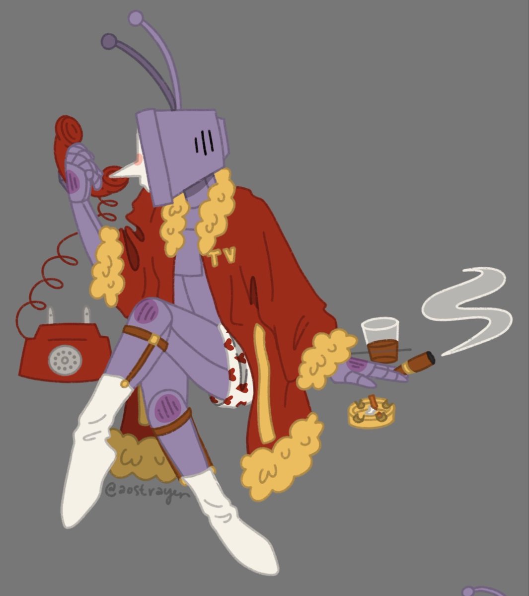 aostrayer417's tweet photo. waiting by the phone #deltarune #tenna https://t.co/jB6GHDdpt0