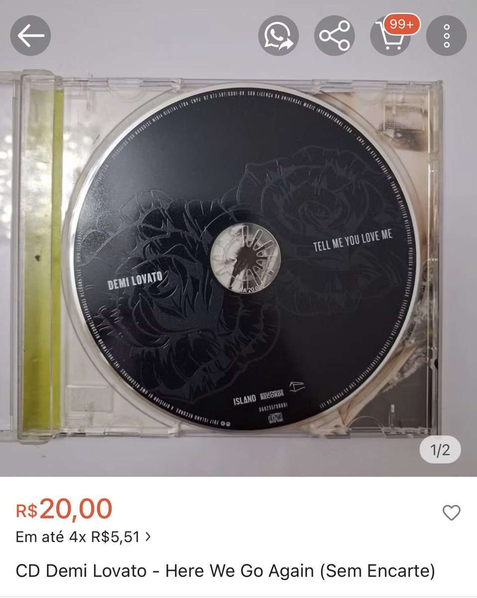 jonatobrenda's tweet photo. “cd demi lovato here we go again”

a shopee é um lugar mágico.. https://t.co/lSEZMDadK9