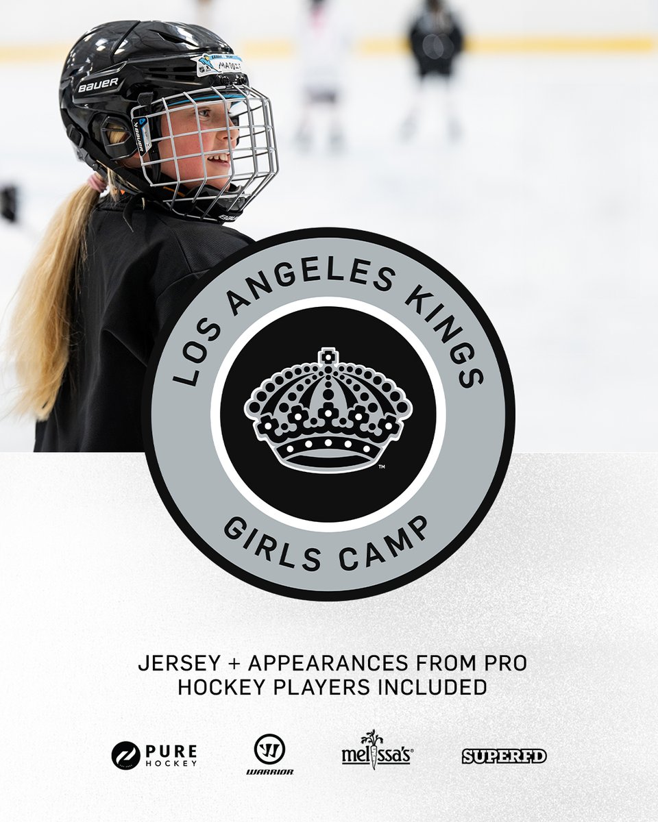 WeAreAllKings's tweet photo. Register for our upcoming Girls Camp and learn from some of the most influential women in hockey! 

Led by hockey trailblazers Manon Rhéaume and Blake Bolden, with special appearances from PWHL players and LA Kings alumni, this camp offers a fun and supportive environment to learn from the pros. 

Girls of all skill levels are encouraged to join! Register now 📲 https://t.co/CQKup4vkDw