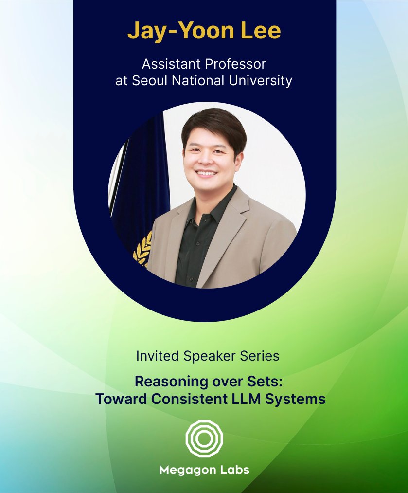 MegagonLabs's tweet photo. As LLM systems become more agentic, improving individual outputs may not be enough.

In a recent Megagon Labs Seminar Series talk, Jay-Yoon Lee (Seoul National University / UIUC) explored the idea that correctness and reliability often emerge at the set level. Modern LLM systems increasingly operate over collections of retrieved documents, generated statements, and intermediate reasoning steps, yet most frameworks still treat these elements independently.

Interactions such as contradictions, redundancy, and joint relevance can shape outcomes just as much as the information itself. The talk introduced a unified perspective centered on set-level verification, retrieval, and editing as important directions for building more reliable and controllable LLM systems.

Thank you to Jay-Yoon for sharing his insights.

#LLM #AgenticAI #AIResearch