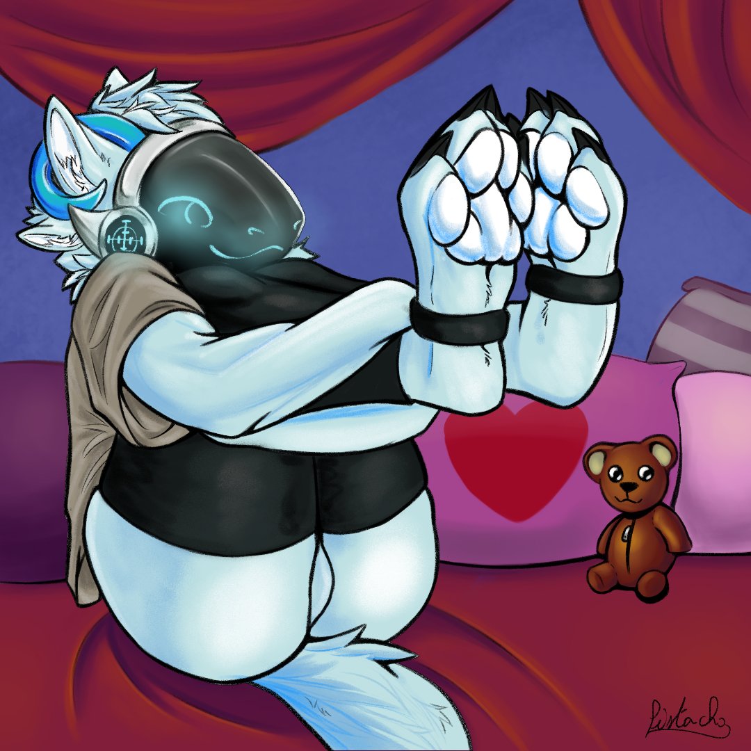 Pistacho_Proto's tweet photo. YCH for @Hyperbirdy0, thank you a lot for commissioning ^w^

#pistachosart #furry #protogen #paws https://t.co/C0dkmqxqoC