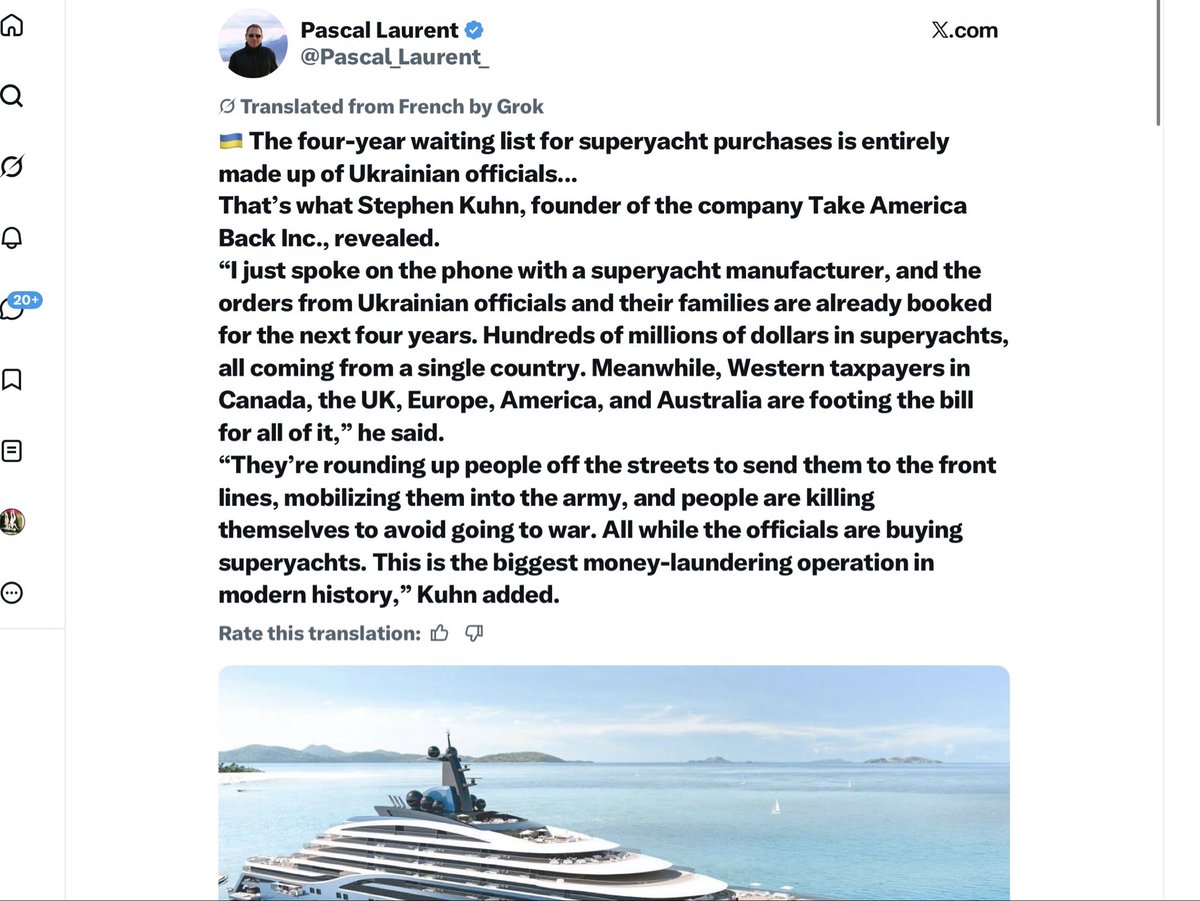 Fulcrumbs44's tweet photo. @usanewshq Maybe Trump heard about the list for superyachts. https://t.co/XmCMJibxMd