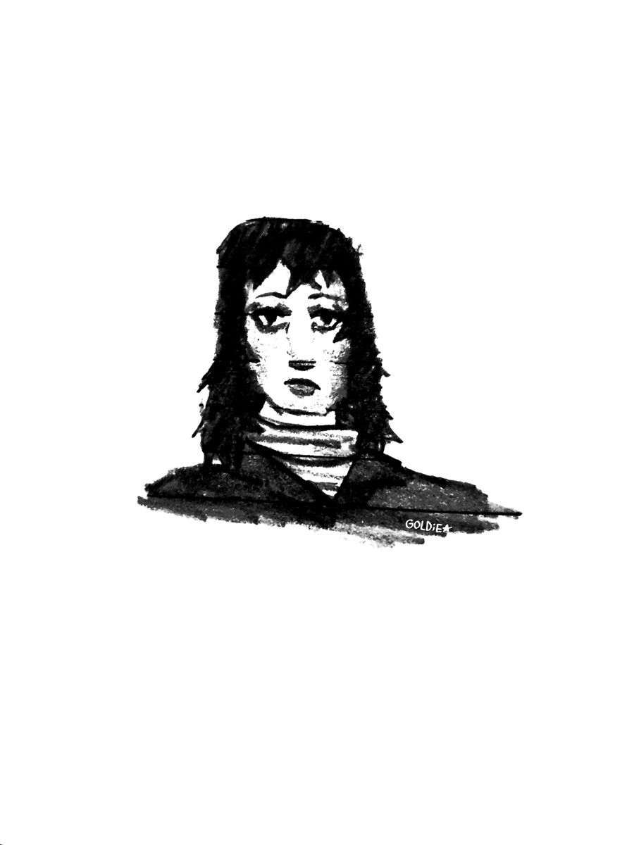 clwnfcegldfssh's tweet photo. Anya from #Mouthwashing. Liked the character designs, didn't like the fandom, never played the game. #art #drawing #horror https://t.co/paztVmpTc8