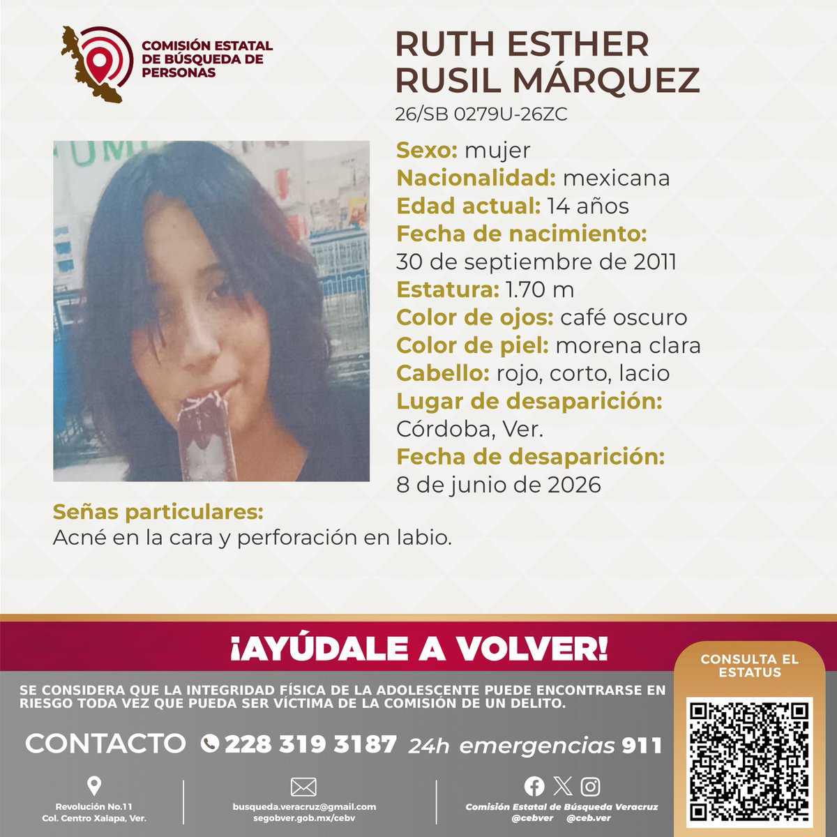 Comisión Estatal de Búsqueda Veracruz tweet media