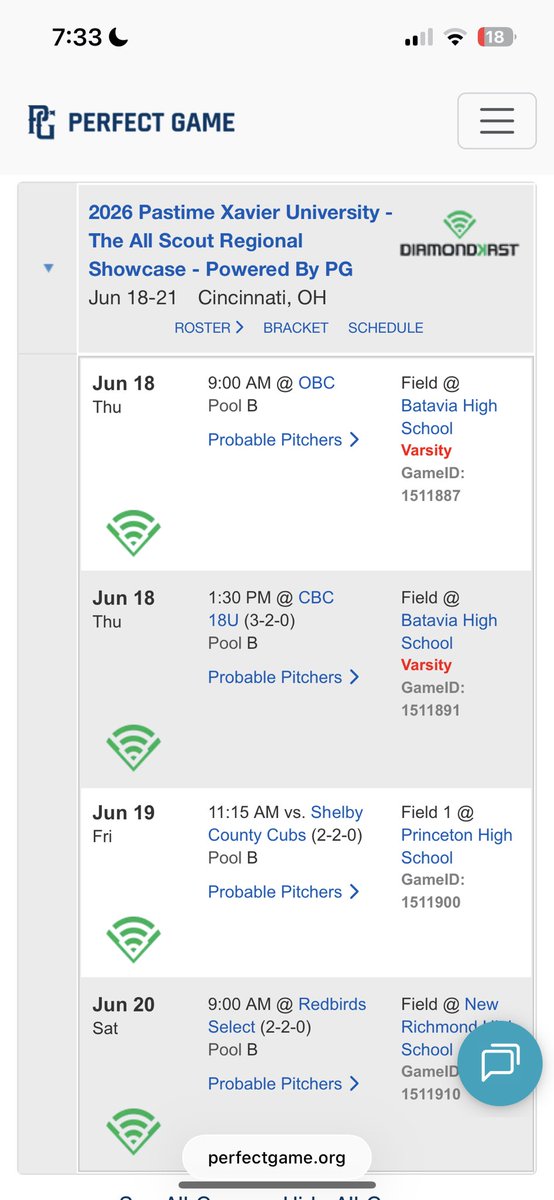 ColtonLongoria2's tweet photo. I will be playing with @alphabsbl this upcoming week at the PG X Pastime Xavier All Scout Showcase Tournament in Cincinnati, OH 

Here below is my schedule!

@PG_OhioValley 
@MSJ_Baseball 
@BillyOConner_XU https://t.co/DKDkCOWJRG