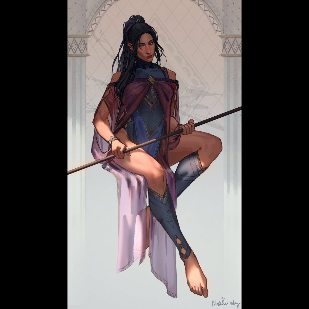 imaspacekat's tweet photo. Im back w/ more Kalista mybby🥰; based the design off of the viego skin + aesthetics https://t.co/7wrBhPBNIF