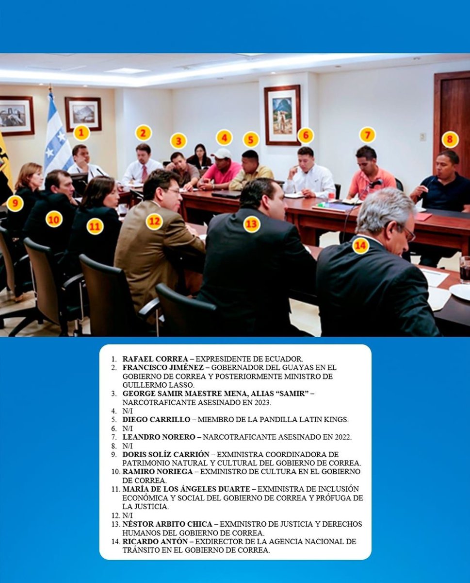 ADGU8623AS's tweet photo. @TheVerdugoEc RATAEL NARCORREA
CHARLES MANSON CRIOLLO

FAMILIA MANSON CRIOLLA
LUGARTENIENTES
ROVOLUCIONARI@S

SUCIOS ESTRATEGICOS
 CC
 PSEUDOCONSTITUCIONALISTAS
 ETC

APARATAJE
MAQUINARIA PROPANGANDISTA INDISCRIMINADA
FINANCIADA CON$$$$
MANCHADA DE🩸💧💧💧🩸
DE L@S ECUATORIAN@S
+
44%
SECTARIOS https://t.co/rHdcMwp1yH