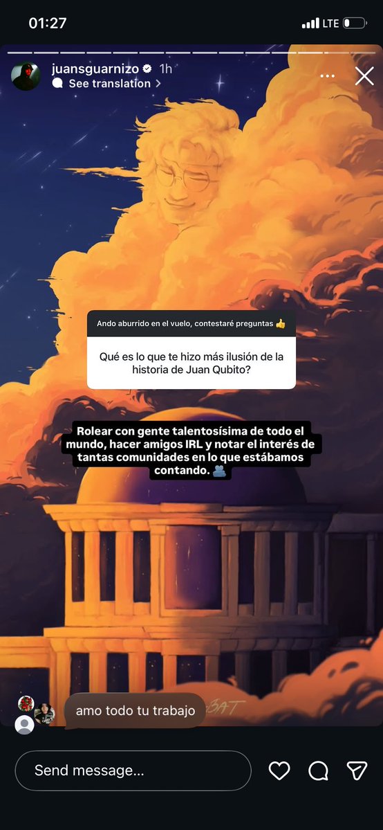 alissabat_art's tweet photo. Hello??? My art on Juan’s story what?!! https://t.co/pbyCtPP3Oc