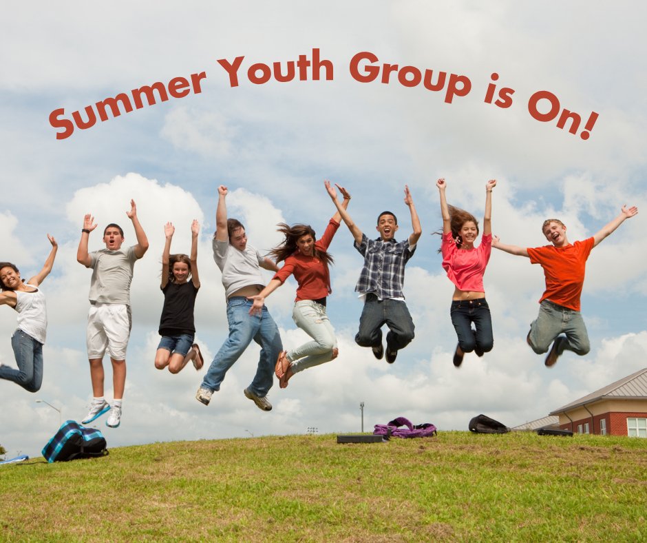 FirstPresAH's tweet photo. Summer Youth Group is in Session!
The school year may be ending but that doesn’t mean programming for our youth is over! Throughout the summer, middle and high school youth will continue to meet for games, lessons, and fellowship.
1/3 https://t.co/4I8Z64zdJN