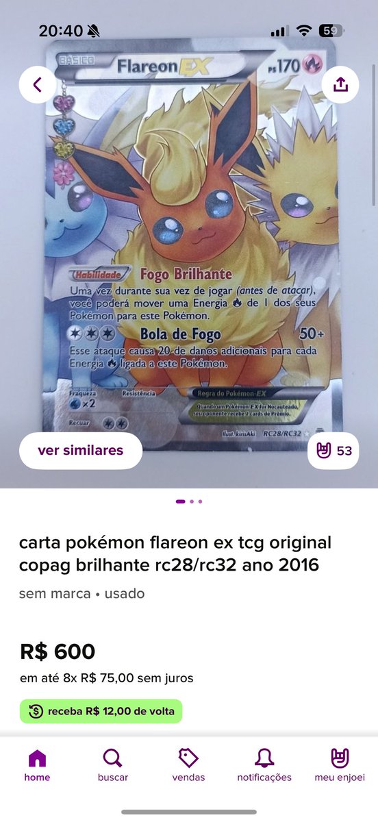 mmanutchi's tweet photo. vendedores de carta pokémon no enjoei me surpreendem de verdade https://t.co/3HPv7zqmiO