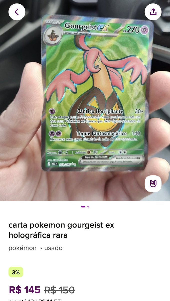 mmanutchi's tweet photo. vendedores de carta pokémon no enjoei me surpreendem de verdade https://t.co/3HPv7zqmiO
