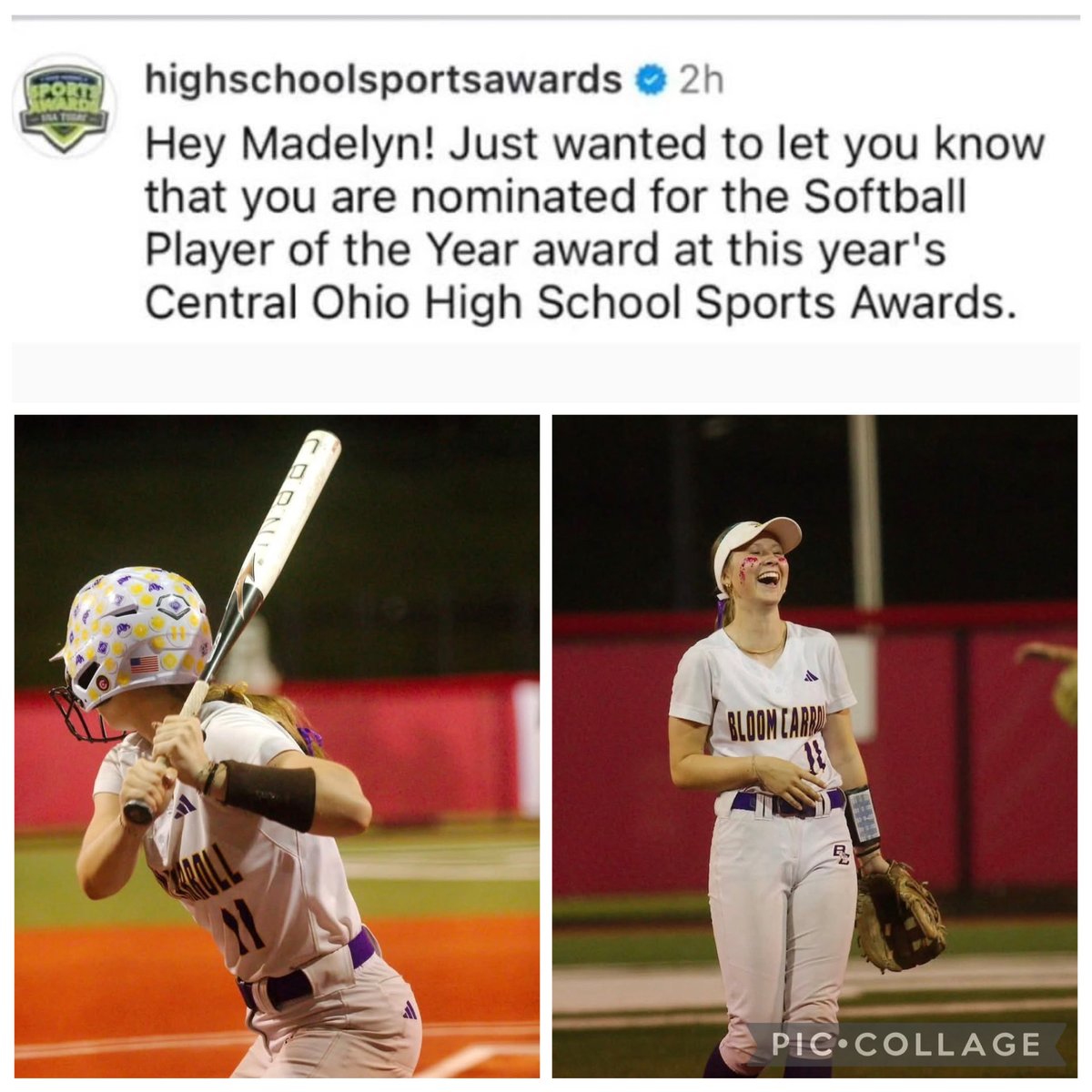 MadelynG2026's tweet photo. I am truly honored! Thank you @hssportsawards - I appreciate the nomination! @NKUNorseSB https://t.co/Us3HGv1a8W